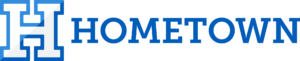 HomeTown Ticketing blue long Logo