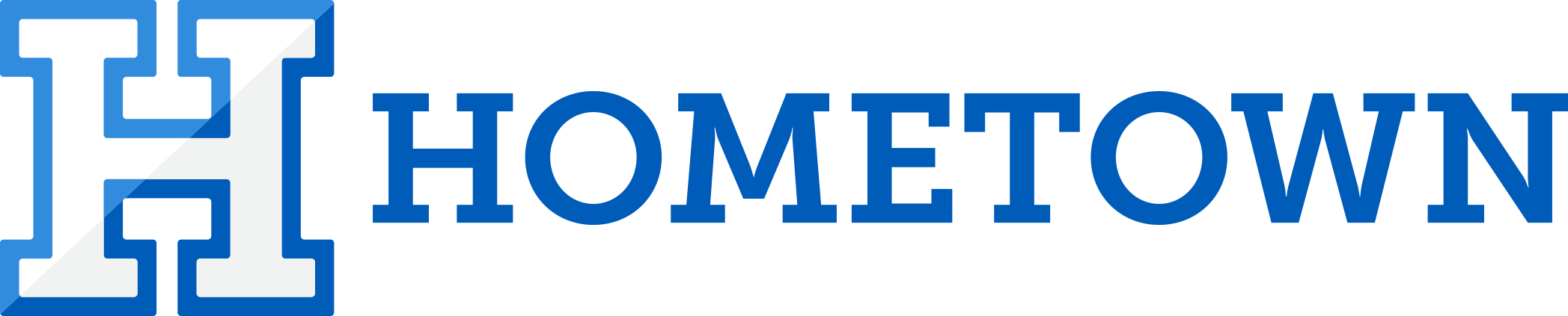 HomeTown Ticketing blue long Logo