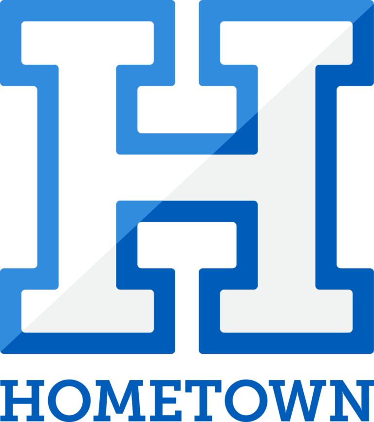HomeTown Logo Stacked Blue