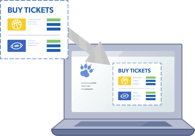 Place the online box office on your schools website