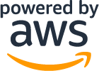 Powered by AWS logo