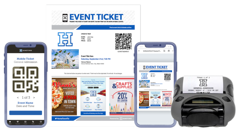 All ticket options for fair - mobile, paper, POS