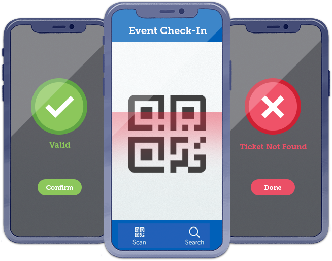 Event check in illustration