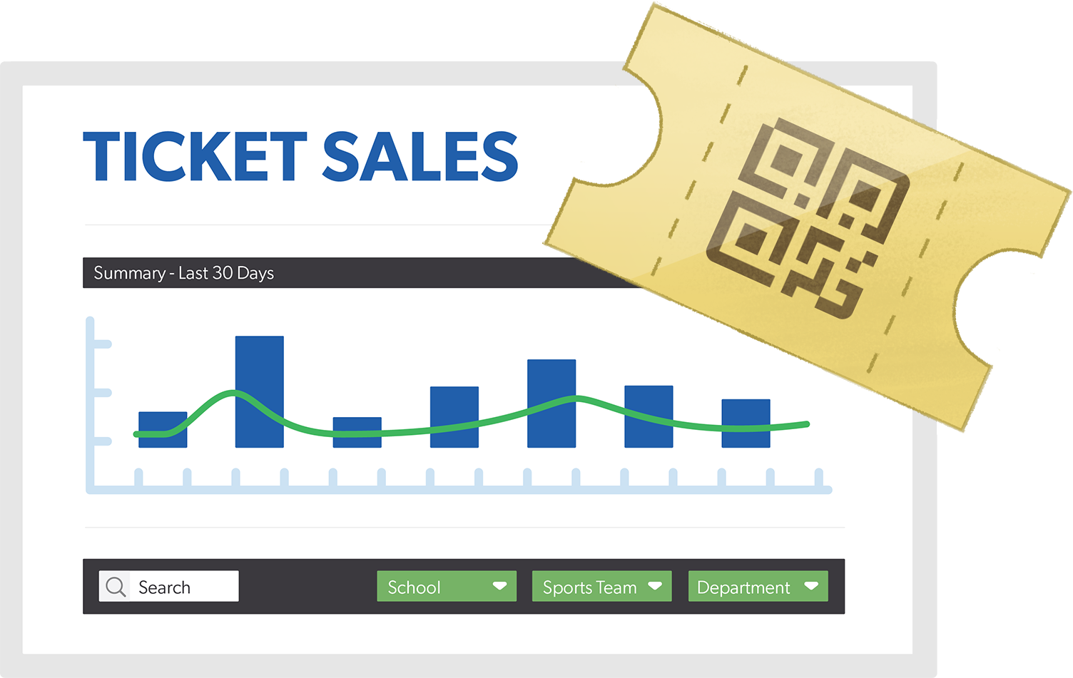 Ticket sales illustrations