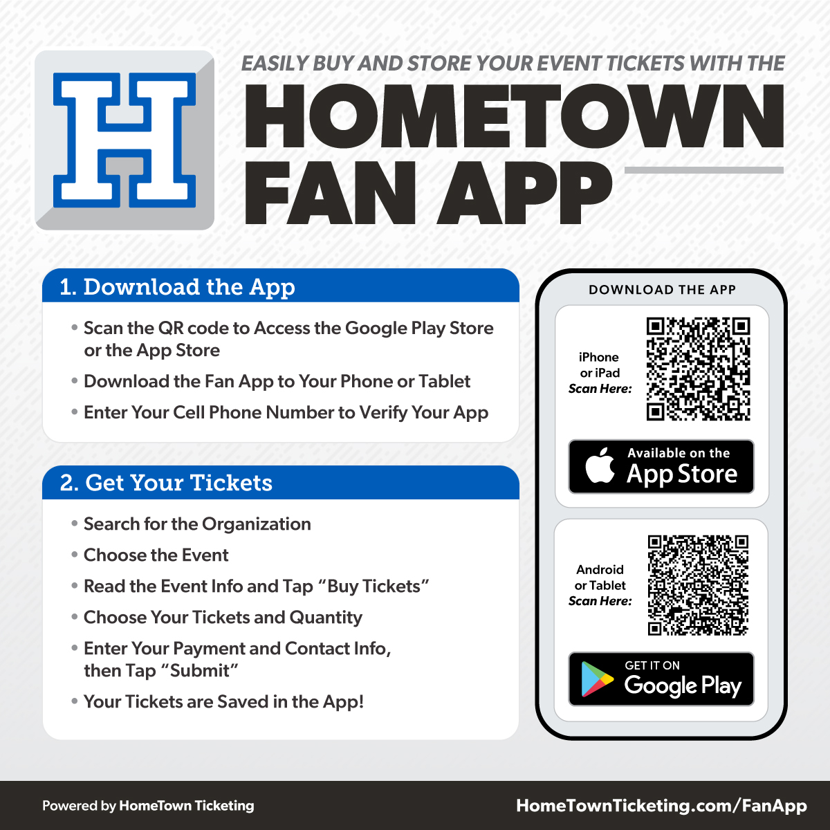 HomeTown fan app download instructions