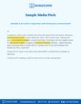 K12 sample media pitch