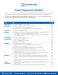 Fairs event preparation checklist